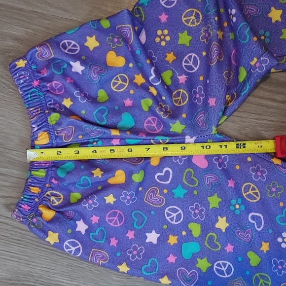 Just Love kids pj's purple with cute symbols throughout 8-10 - Picture 10 of 10